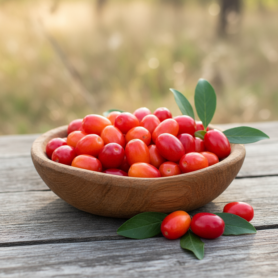 Қизил мевали табақ